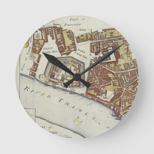 The Tower and St. Catherine's, for 'Stow's Survey Ronde Klok (Voorkant)