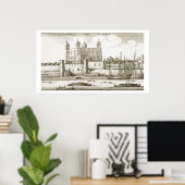 The Tower of London, 1647 (graving) Poster (Thuiskantoor)
