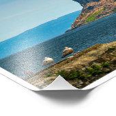 The Towering Bastion of Fair Head Foto Afdruk (Hoek)