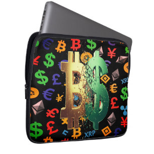 The Trader Dream Collection Kaarsgrafieken Laptop Sleeve