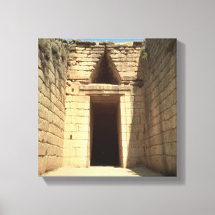 The Treasury of Atreus, c.1300 BC Canvas Afdruk