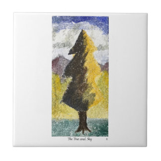 The Tree and Sky Tegeltje