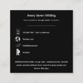 The Tree Between Worlds | Tree of Life R&B Vierkante Visitekaartje (Achterkant)