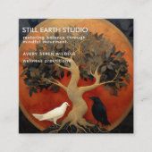 The Tree Between Worlds | Tree of Life R&B Vierkante Visitekaartje (Voorkant)