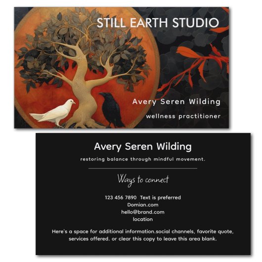 The Tree Between Worlds | Tree of Life R&B Visitekaartje