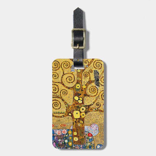 “ The Tree of Life ” , Gustav Klimt Bagagelabel (Voorkant verticaal)