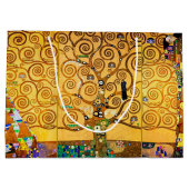 The Tree of Life, Klimt Large Gift Bag Groot Cadeauzakje (Achterkant)