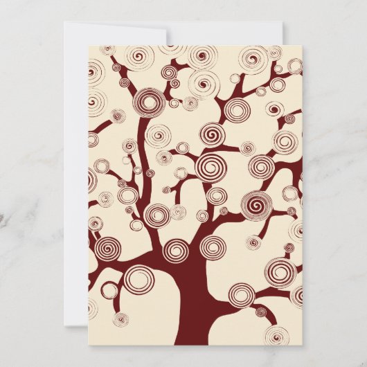 The Tree of Life Wedding Invitation Kaart (Voorkant)
