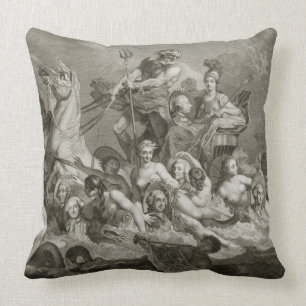 The Triumph of Britannia, c.1765 (graving) Kussen