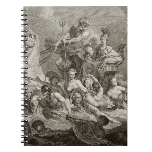 The Triumph of Britannia, c.1765 (graving) Notitieboek (Voorkant)