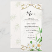 The Tropical Imperial Bamboo Garden Wedding Menu (Voorkant / Achterkant)
