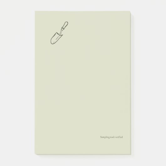 The Trowel -Botanists Pause- Minimalist Post-it® Notes (Voorkant)