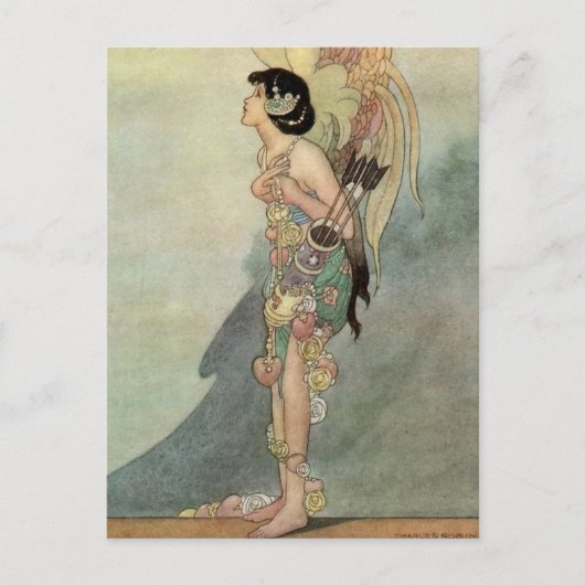 "The True Lover" door Charles Robinson Briefkaart (Voorkant)