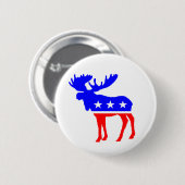 The Tuke Party Moose Ronde Button 5,7 Cm (Voorkant /achterkant)