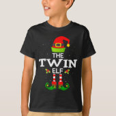 The Twin Elf Christmas Family Matching Pajama T-shirt (Voorkant)