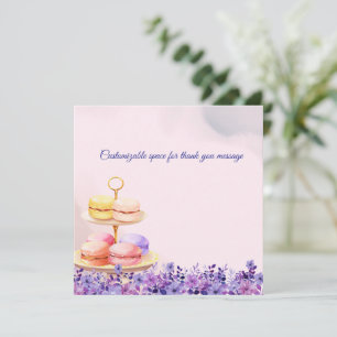 Thé Twin Pour Carte de remerciements Deux Baby sho