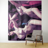 The Twins - Japanse stijl sensuele kunstwerk Wandkleed (In situ)