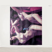 The Twins - Japanse stijl sensuele kunstwerk Wandkleed (Voorkant)