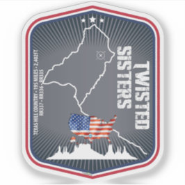 The Twisted Sisters Texas USA Motorcycle 02 Sticker