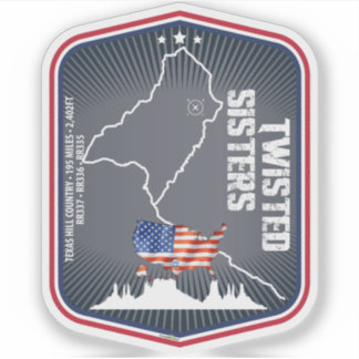The Twisted Sisters Texas USA Motorcycle 02 Sticker