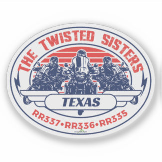 The Twisted Sisters Texas USA Motorfiets 01 Sticker