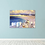 The Two Beaches in Winter, Parame, Saint-Malo Canvas Afdruk (Insitu (Houten vloer))