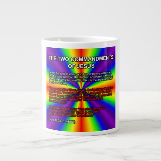 The Two Commandments Of Jesus Mug (Devant)