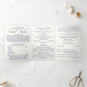 The Two Hearts Catholic Wedding Drieluik Programma (Binnen)