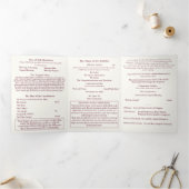 The Two Hearts Catholic Wedding Drieluik Programma (Binnen)