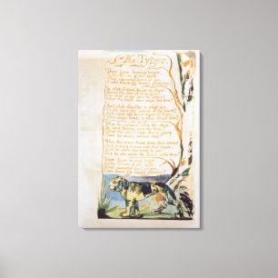 The Tyger, van Sangen of Innocence Canvas Afdruk