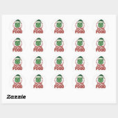 The Ugly Christmas Badge of Honor 🎄☠️ Ronde Sticker (Vel)