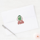 The Ugly Christmas Badge of Honor 🎄☠️ Ronde Sticker (Envelop)