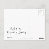 The UK Union Jack British Flag Typography Elegant Briefkaart (Achterkant)