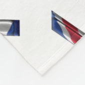 The UK Union Jack British Flag Typography Elegant Fleece Deken (Hoek)