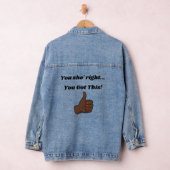 The Ultimate Side-eye Statement Denim Jacket (Hangar)