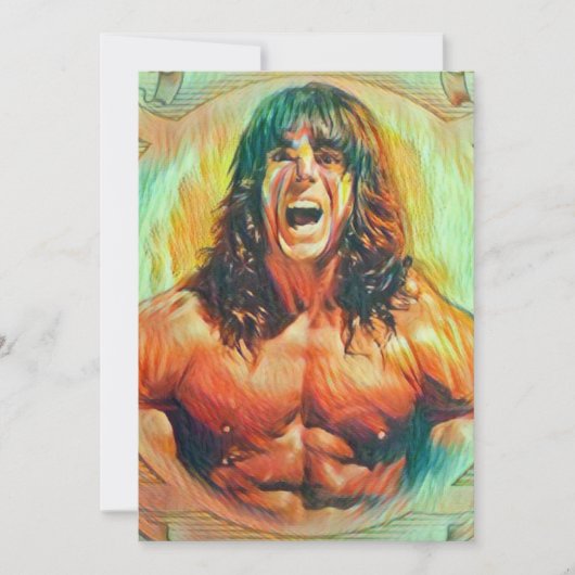 "The Ultimate Warrior" Invitations Art Alter (Devant)