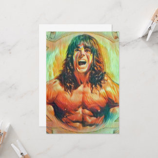 "The Ultimate Warrior" Kunst Alter Uitnodigingen