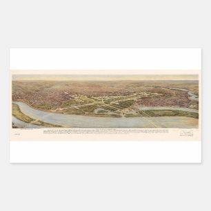 The Ultimate Washington D.C. Map (1915) Rechthoekige Sticker