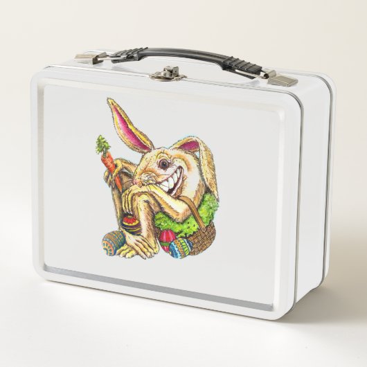 The Unconventional Metal Lunch Box Easter Basket (Devant)