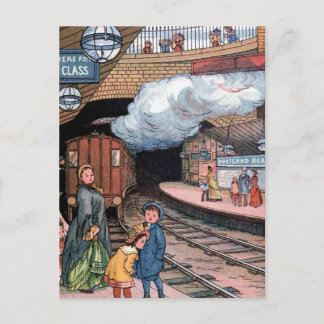 "The Underground, London"  illustratie Briefkaart