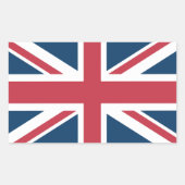 The Union Jack British Flag Rechthoekige Sticker (Voorkant)