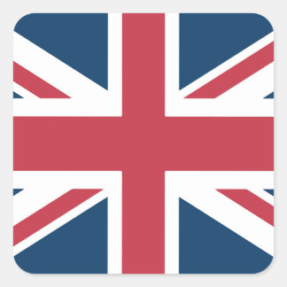 The Union Jack British Flag Vierkante Sticker
