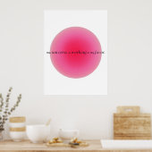 The universe is working in my favor | Gradient Poster (Keuken)