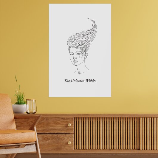 The Universe Within Minimalist Poster - Celestial  (Woonkamer 2)