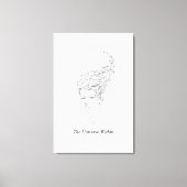 The Universe Within Minimalist Stretched Canvas Pr Afdruk (Voorkant)