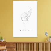 The Universe Within Minimalist Stretched Canvas Pr Afdruk (Insitu (Woonkamer))