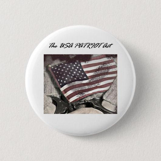 The USA Patriot Act Ronde Button 5,7 Cm (Voorkant)
