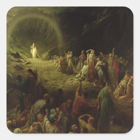 The Valley of Tears, 1883 Vierkante Sticker (Voorkant)