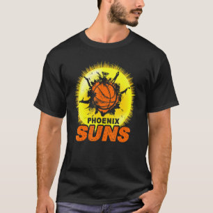 The Valley Pixel Sun Rise Phoenix Arizona Basketba T-shirt