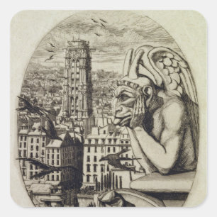 The Vampire , 1853 Vierkante Sticker